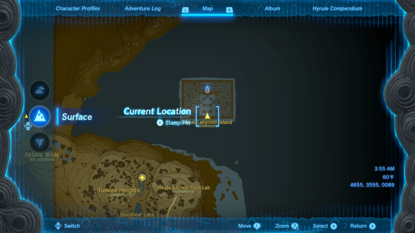 zelda tears of the kingdom lomei labyrinth island prophecy location