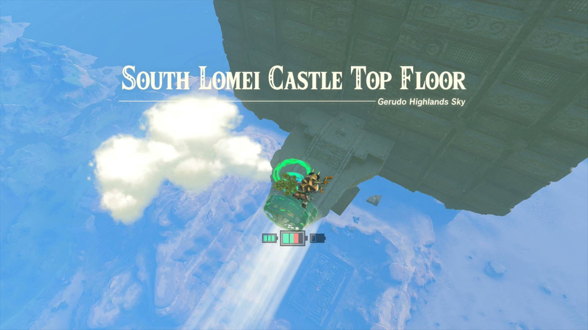 Zelda Tears of the Kingdom of South Lomei Prophecy Castle top floor