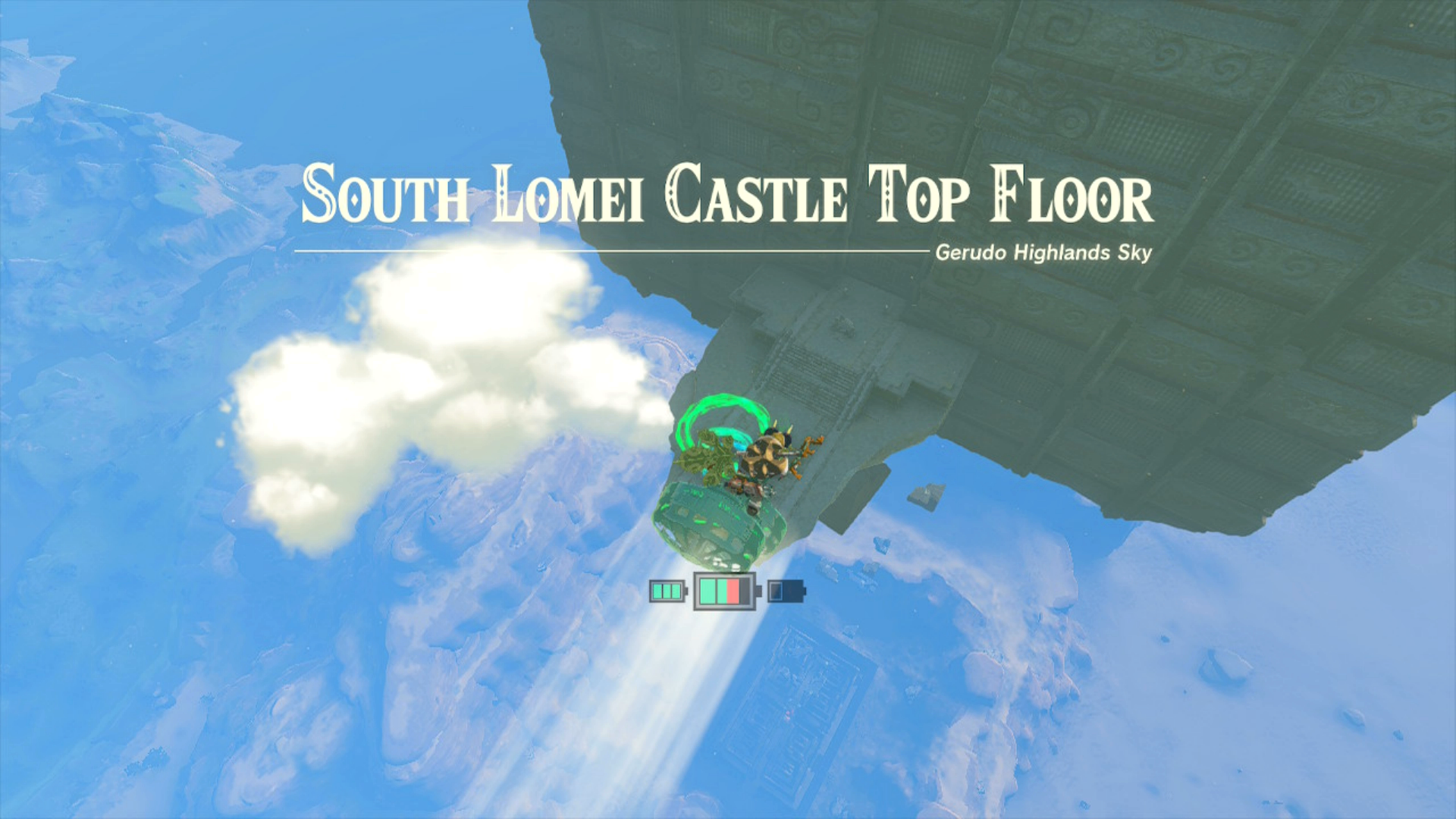 zelda tears of the kingdom south lomei prophecy castle top floor