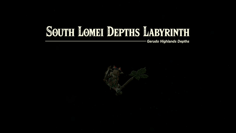 zelda tears of the kingdom south lomei prophecy depths labyrinth