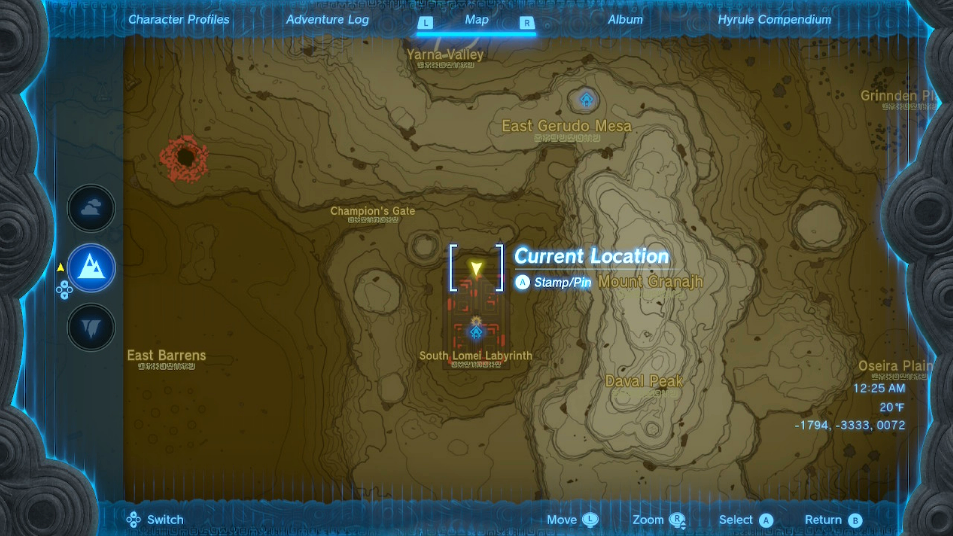 Zelda Tears of the Kingdom of South Lomei Prophecy Maze Location