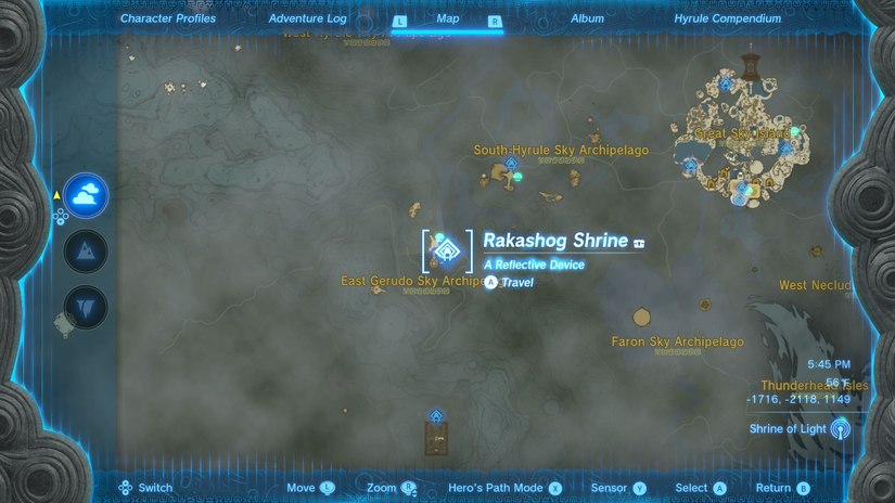 zelda tears of the kingdom rakashog shrine location