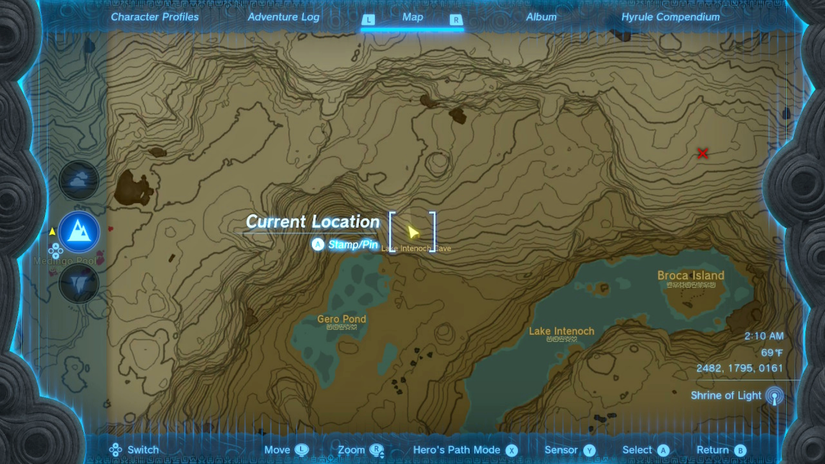 zelda tears of the kingdom moshapin shrine lake intenoch cave