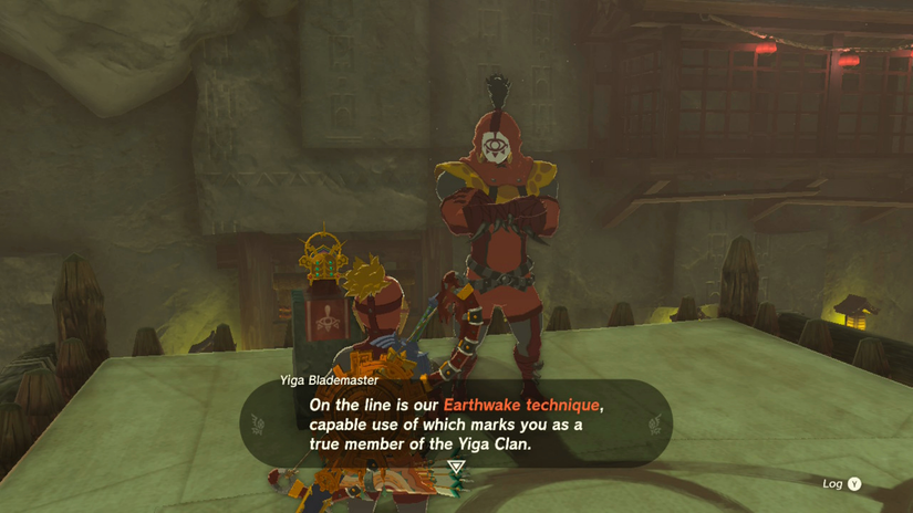 zelda tears of the kingdom secret yiga technique earthwake no weapon