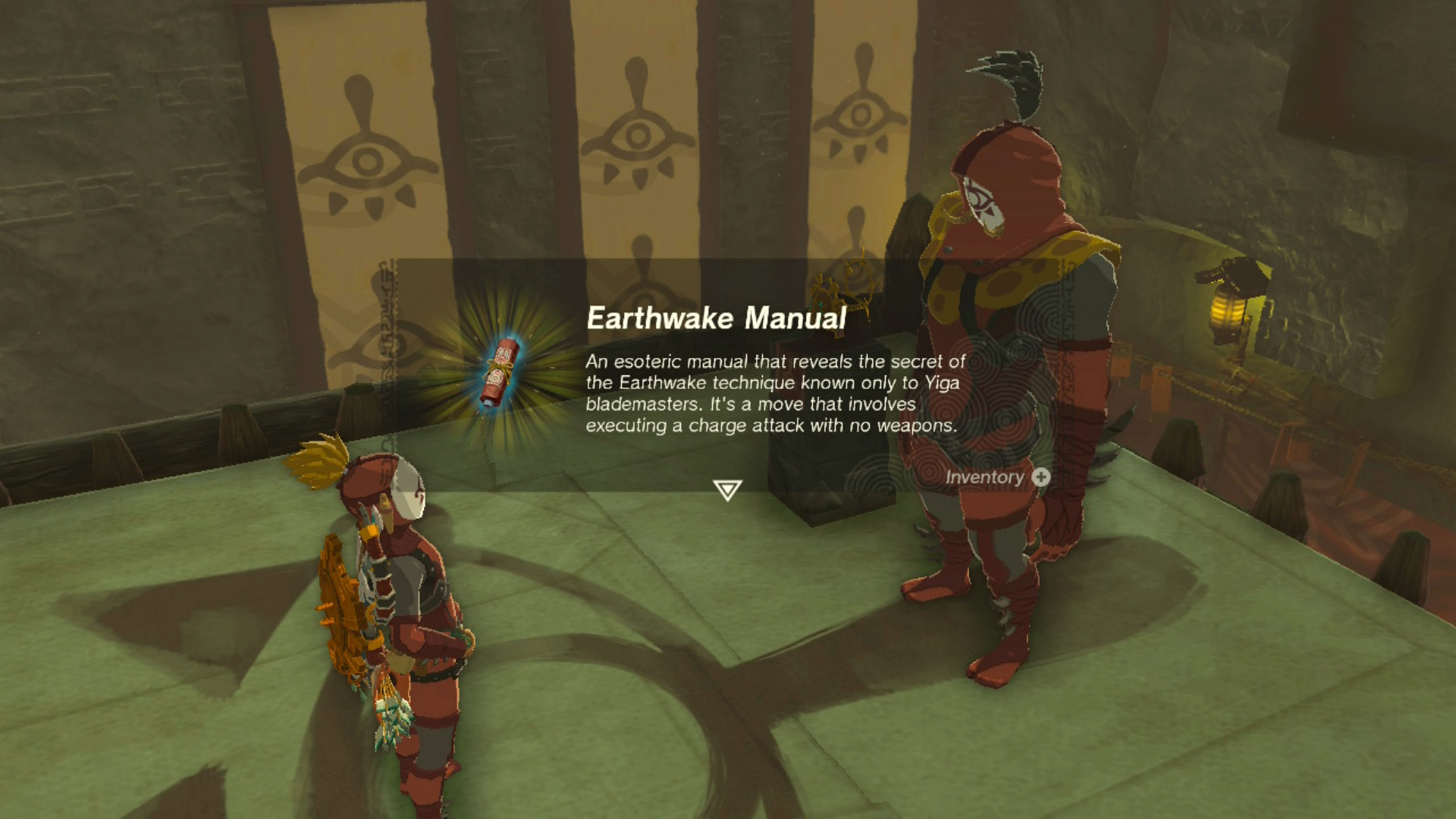 zelda tears of the kingdom secret yiga technique earthwake no weapon