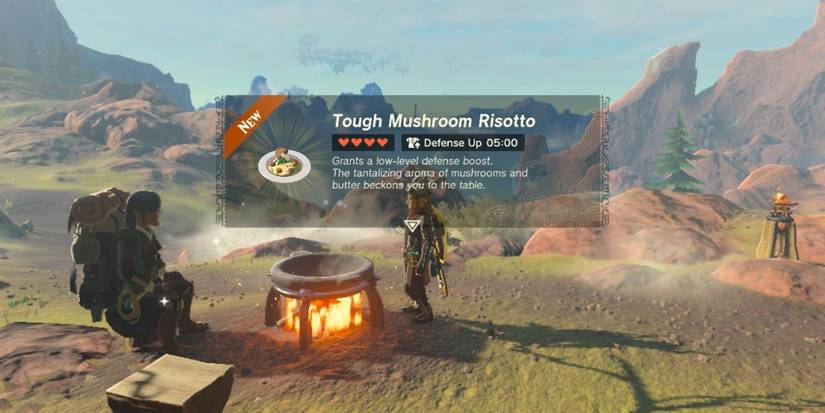 Tears of the Kingdom Tough Mushroom Risotto