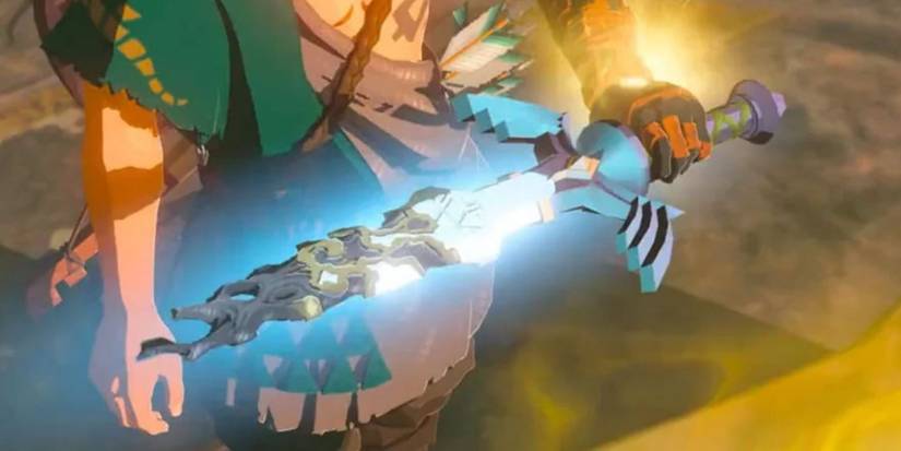 The broken Master Sword in The Legend of Zelda: Tears of the Kingdom