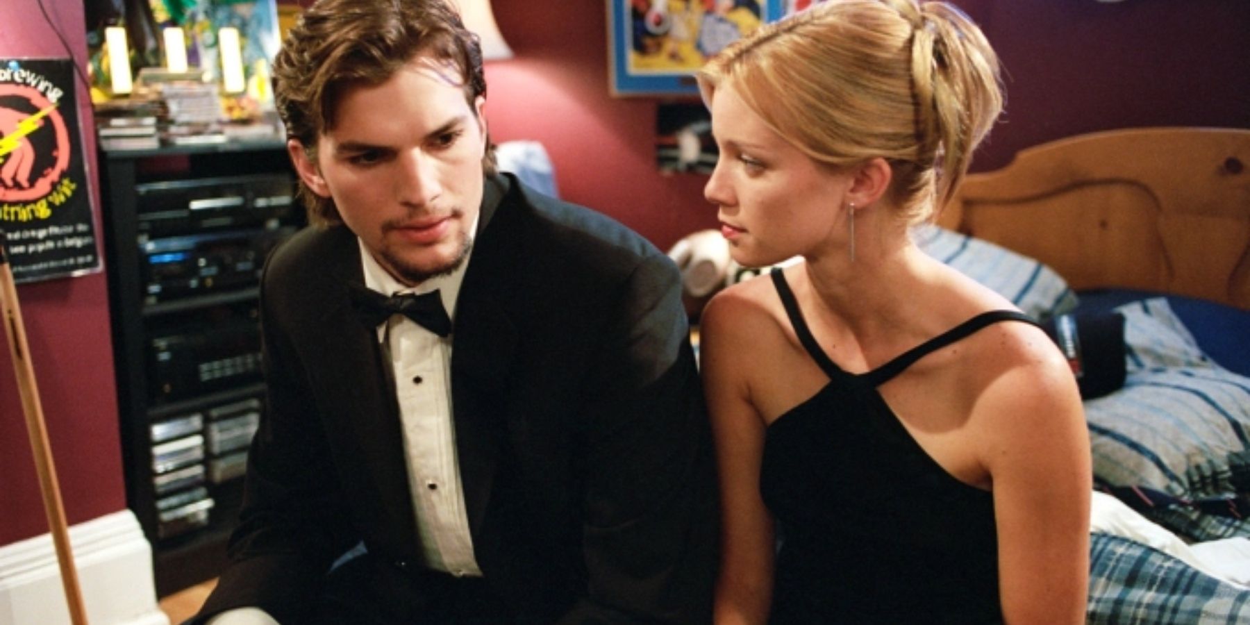 Evan (Ashton Kutcher) and Kayleigh (Amy Smart) in The Butterfly Effect