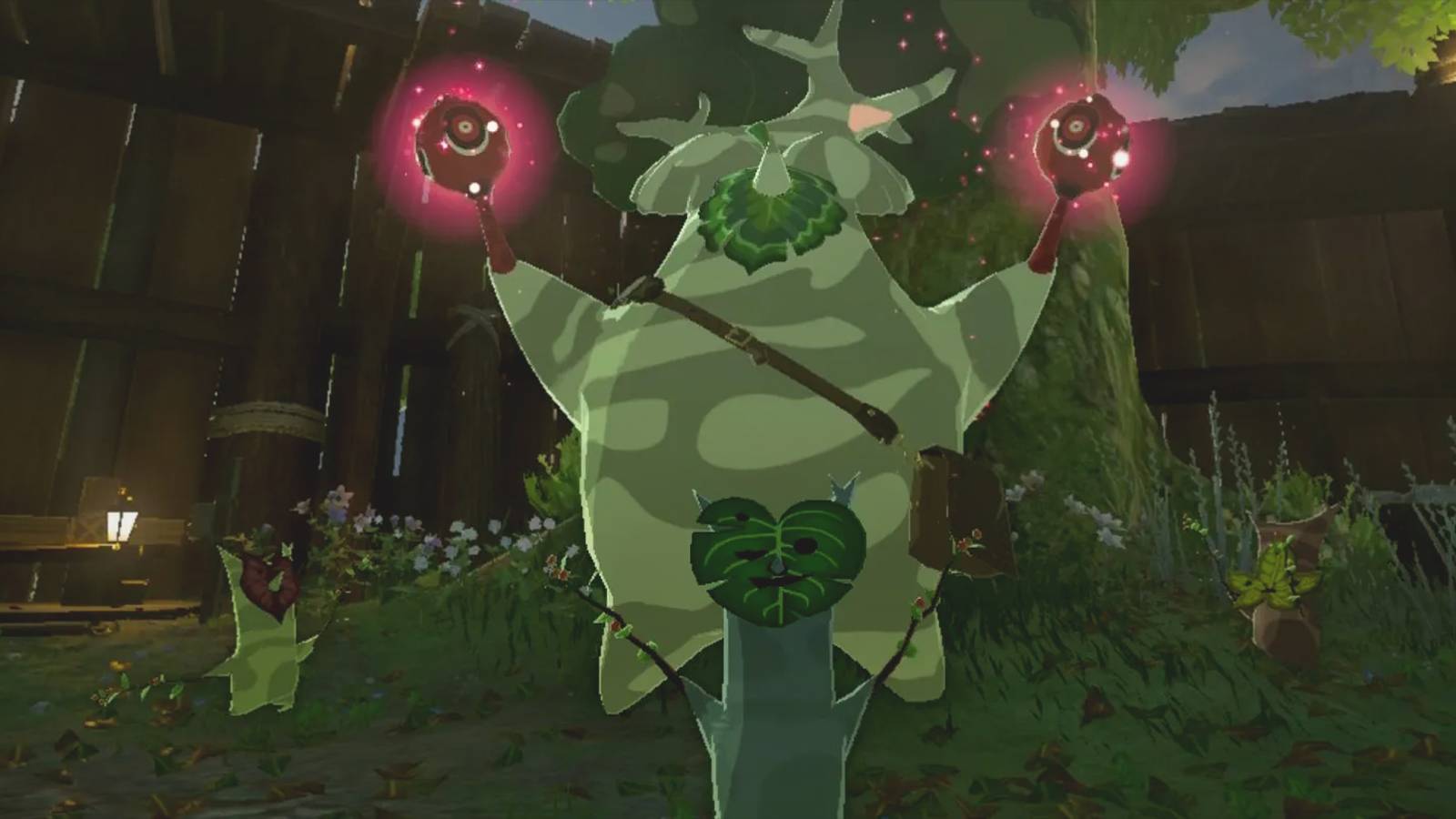 The Legend of Zelda Tears of the Kingdom Hestu dancing with Koroks