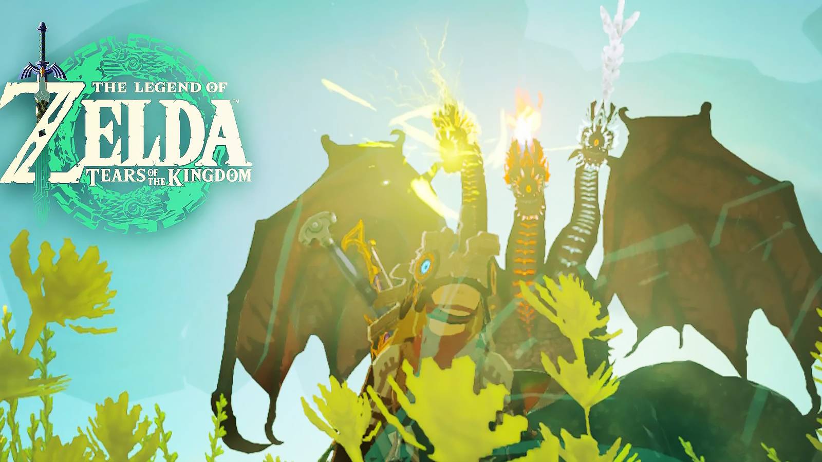 The Legend of Zelda Tears of the Kingdom TOTK Gleeok golden hue edit