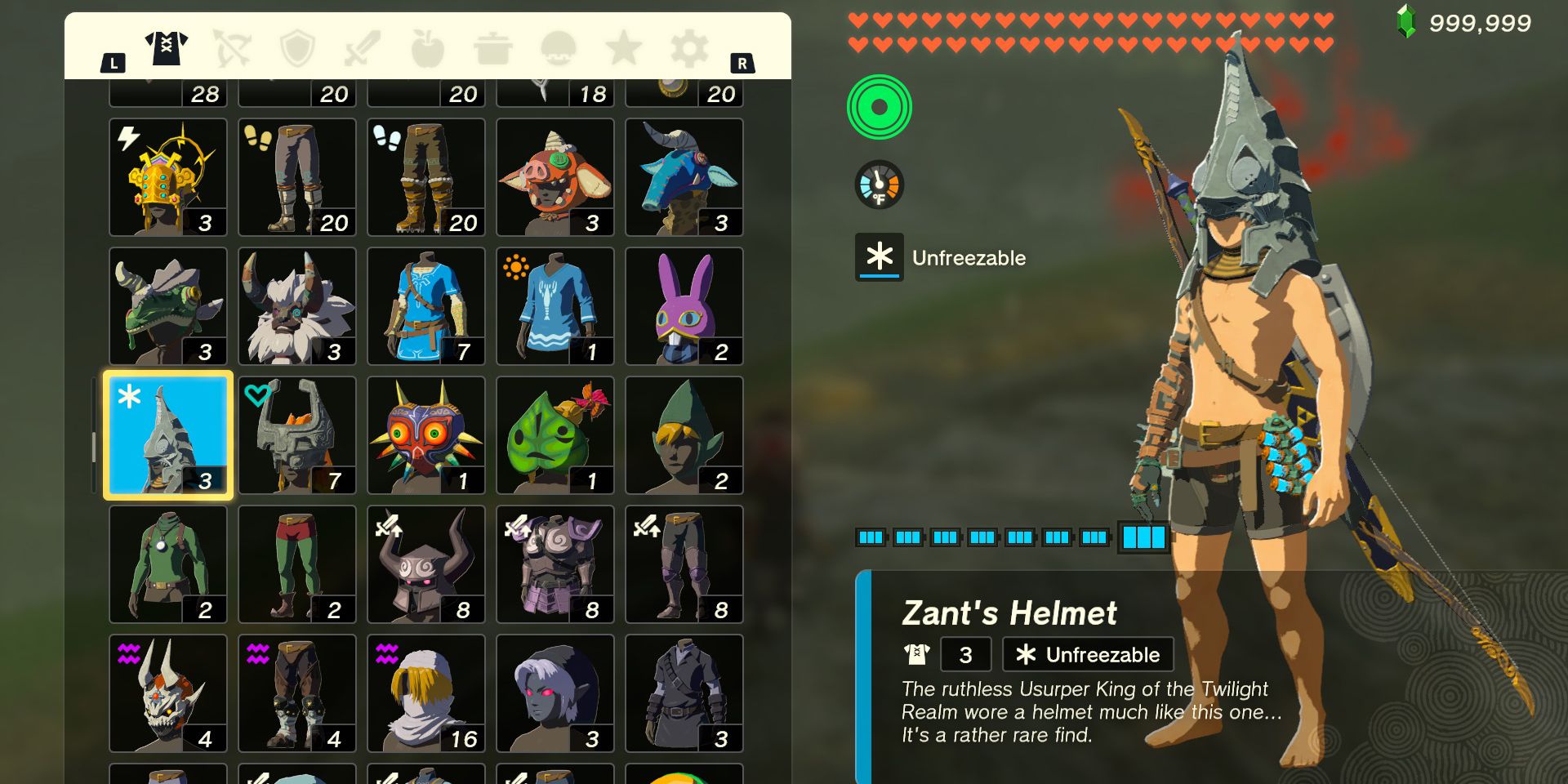 The Zant's Helmet armor piece in The Legend of Zelda: Tears of the Kingdom