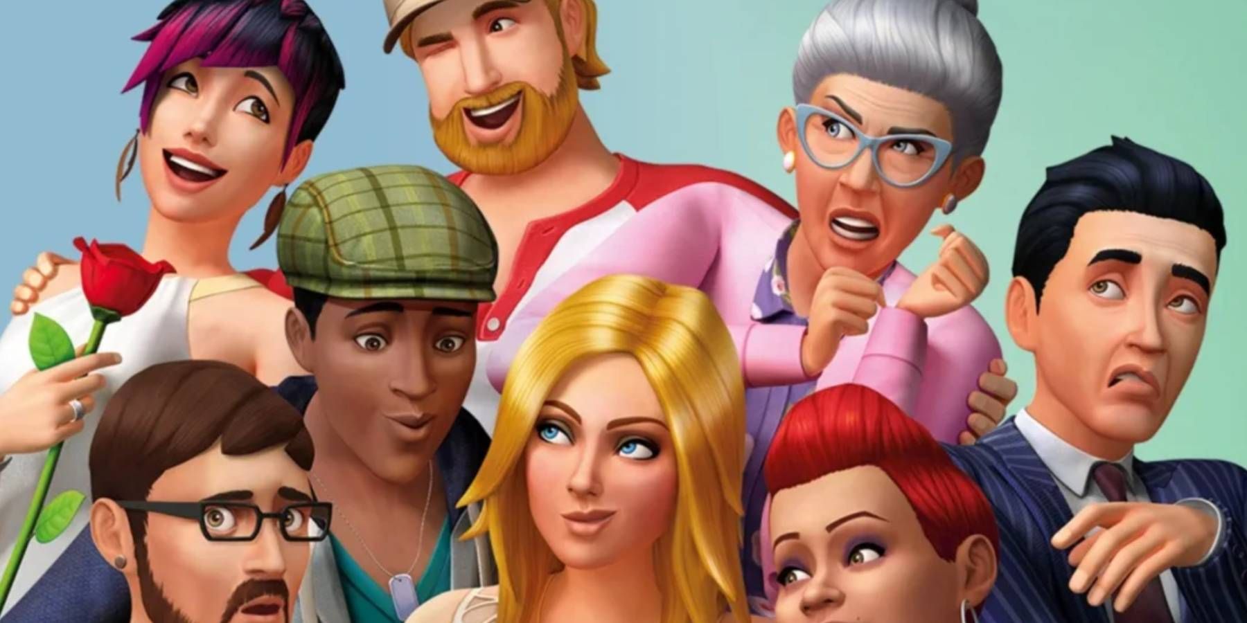 A collection of sims from The Sims 4
