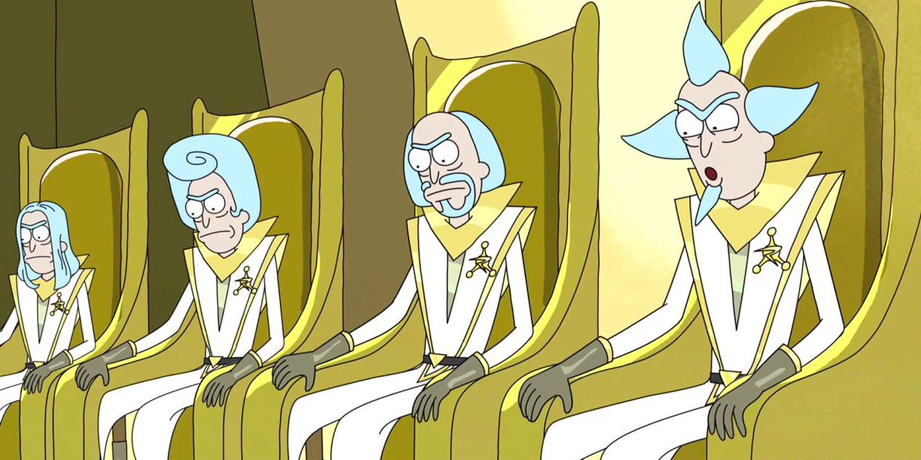 The Council of Ricks in Rick and Morty
