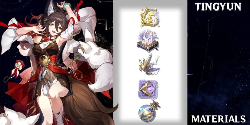 tingyun upgrade materials in honkai star rail