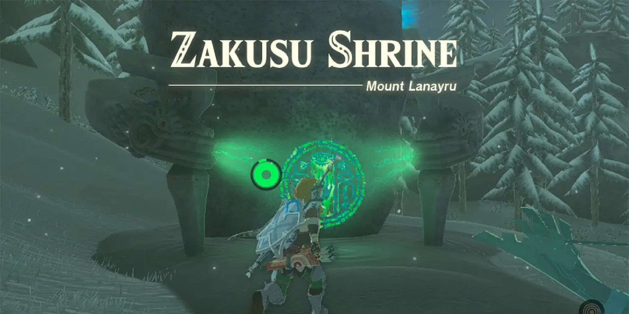 Link preparing to enter into the Zakusu Shrine