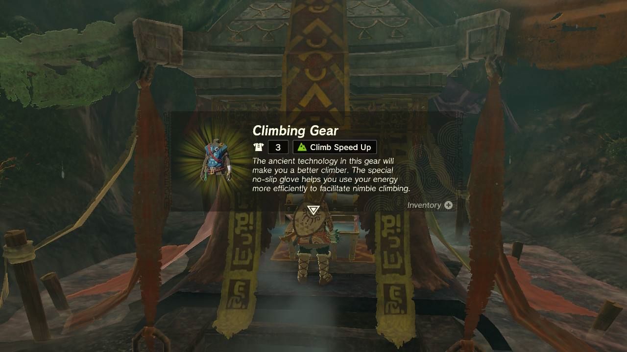 Climbing Gear armor item in Legend of Zelda Tears of the Kingdom.