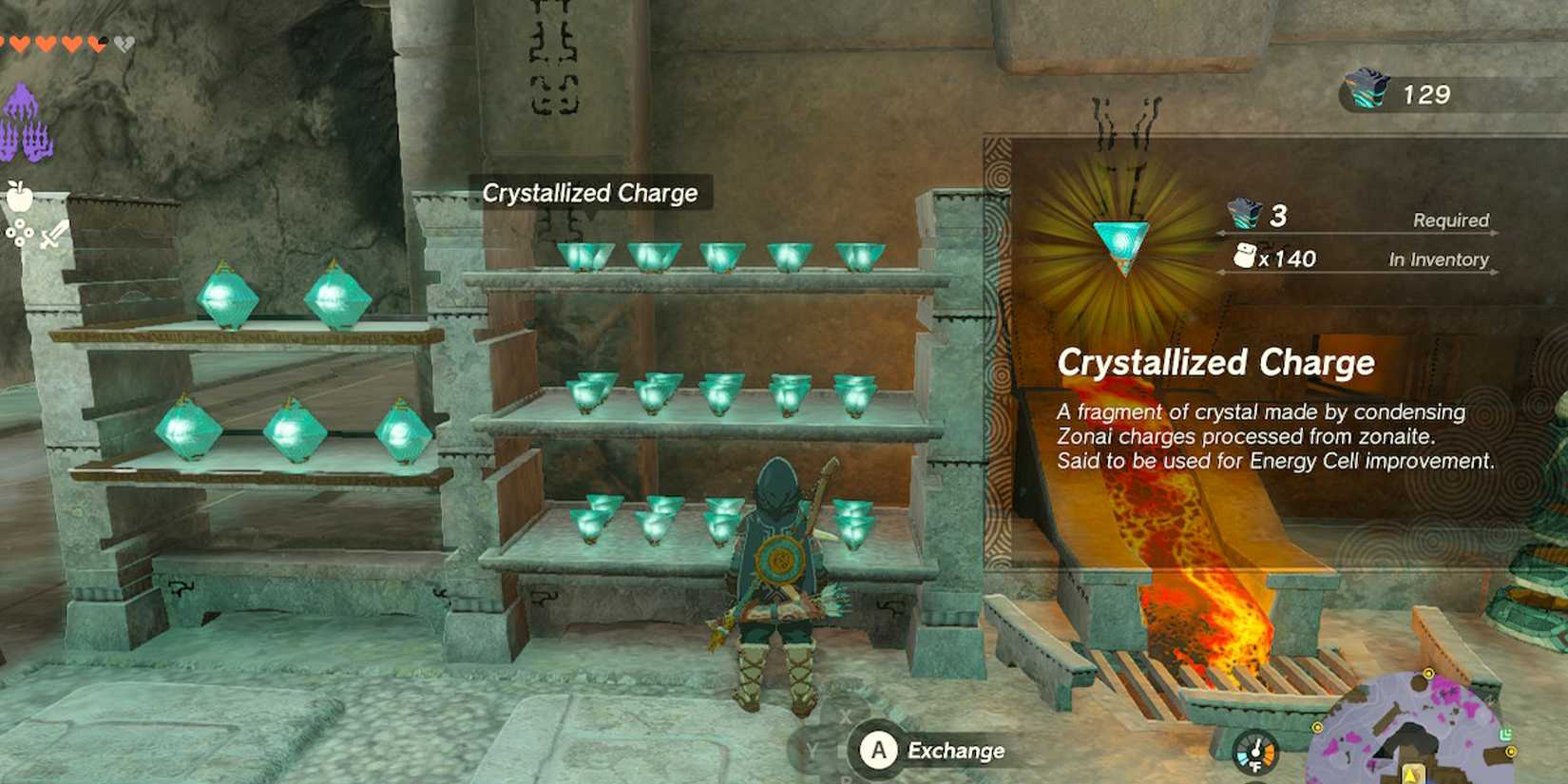 Crystallized Charge in The Legend of Zelda Tears of the Kingdom