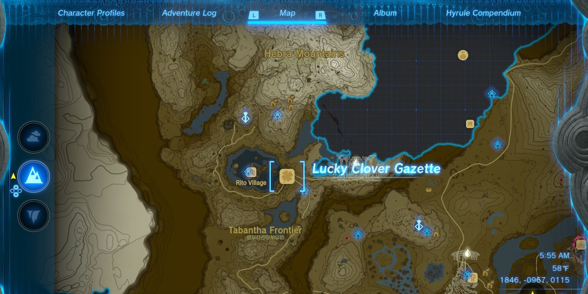 TotK-Lucky-Clover-Map