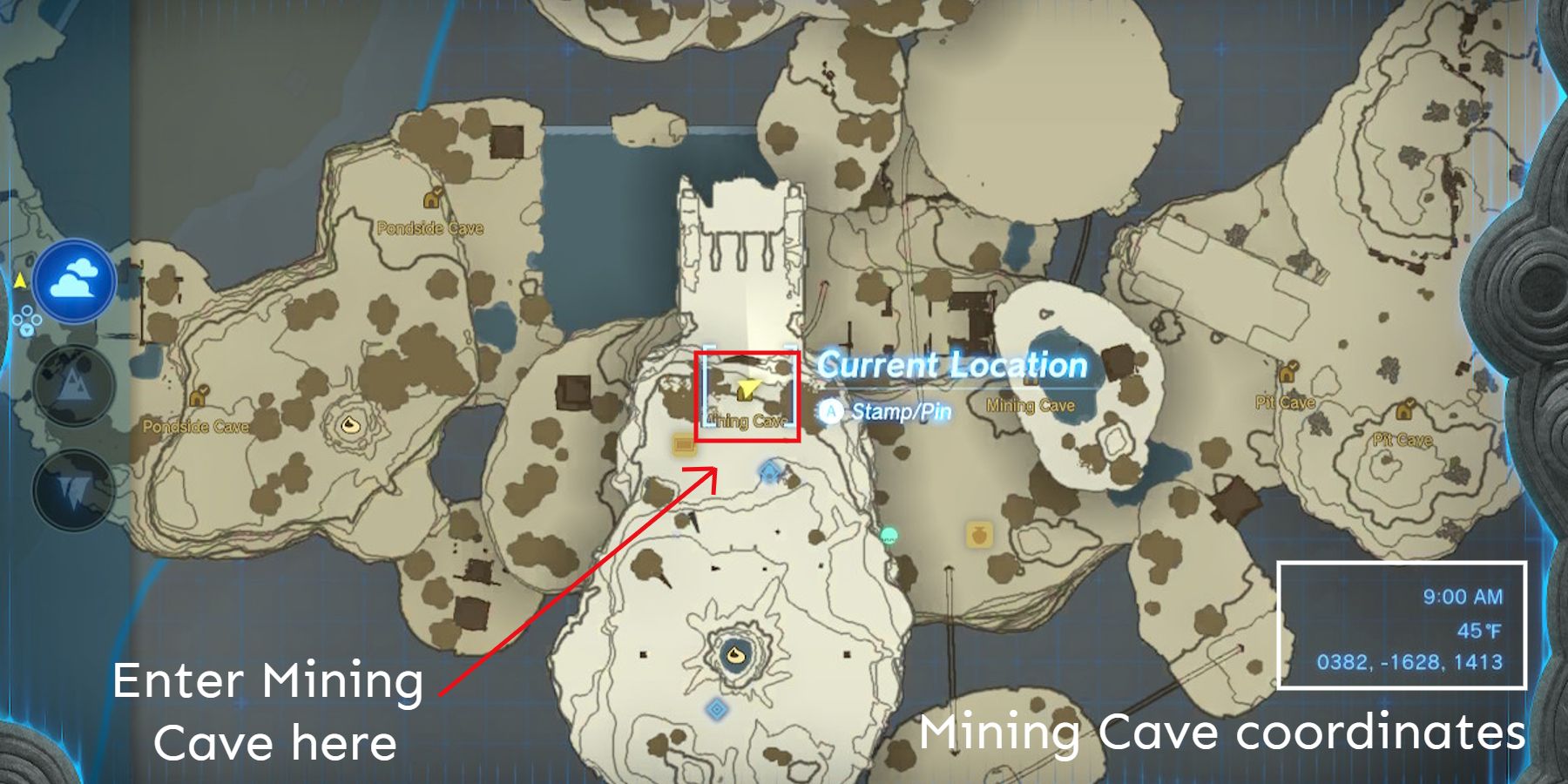TotK-Mining-Cave-Map