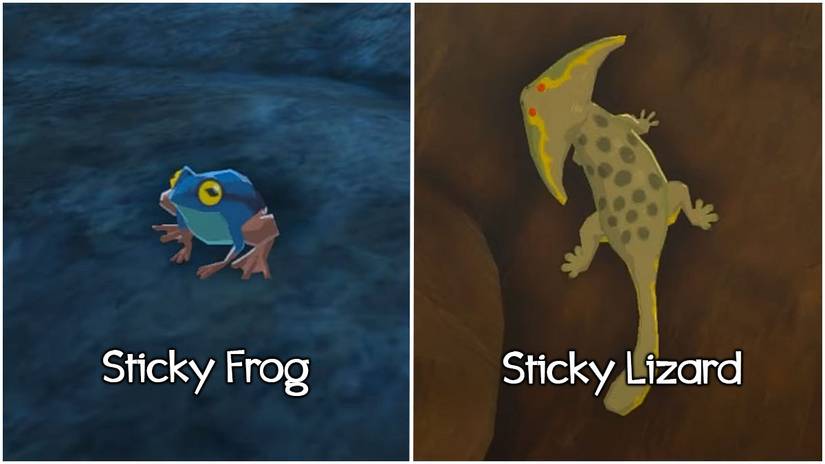 Sticky critters in Tears of the Kingdom.