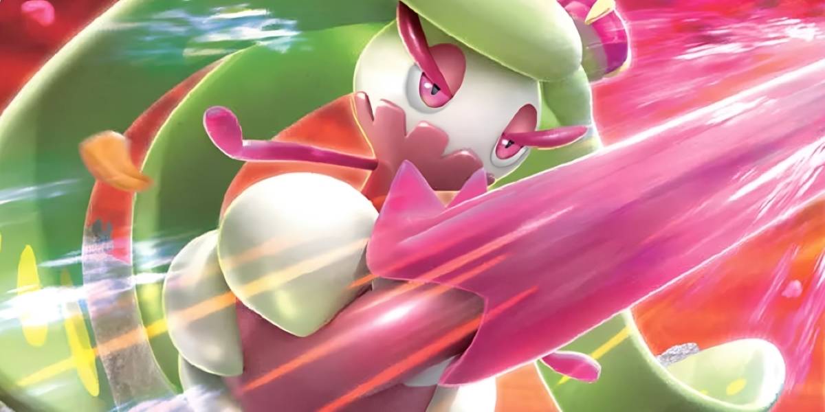 Tsareena performing a fierce kick