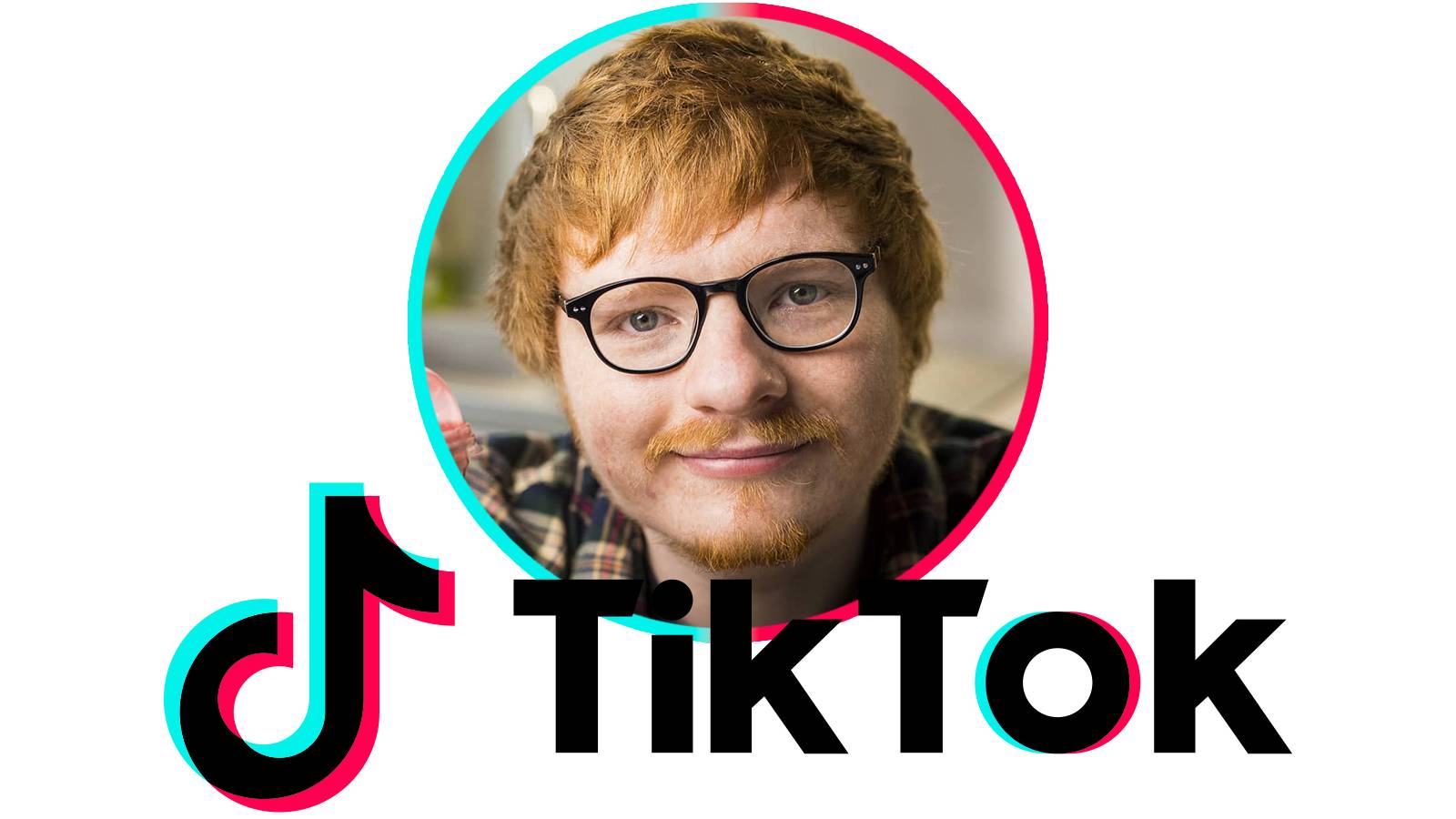 Ty Jones Ed Sheeran lookalike Tik Tok logo