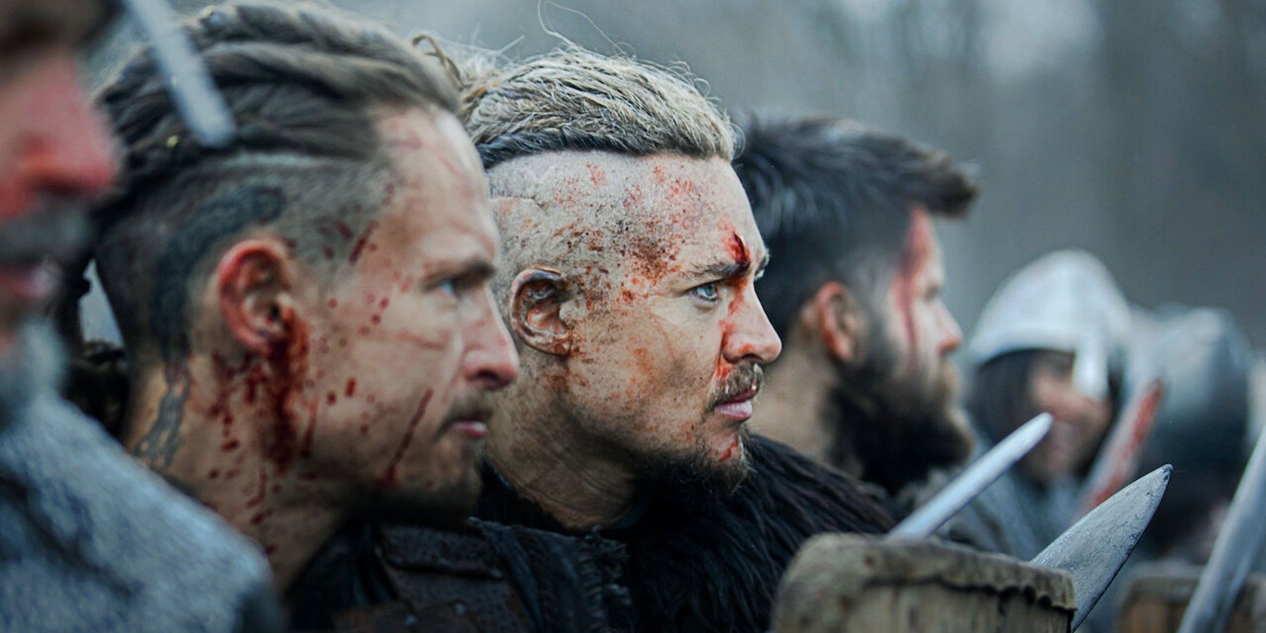 Sihtric, Uhtred, and Finan in The Last Kingdom: Seven Kings Must Die