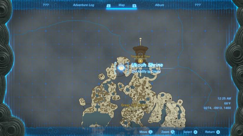 ukouh shrine location zelda 2 tears of the kingdom