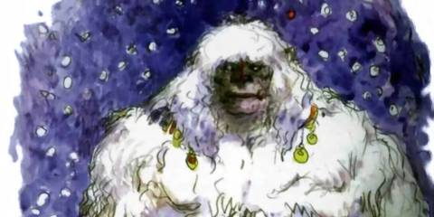 Official artwork of Umaro from Final Fantasy 6