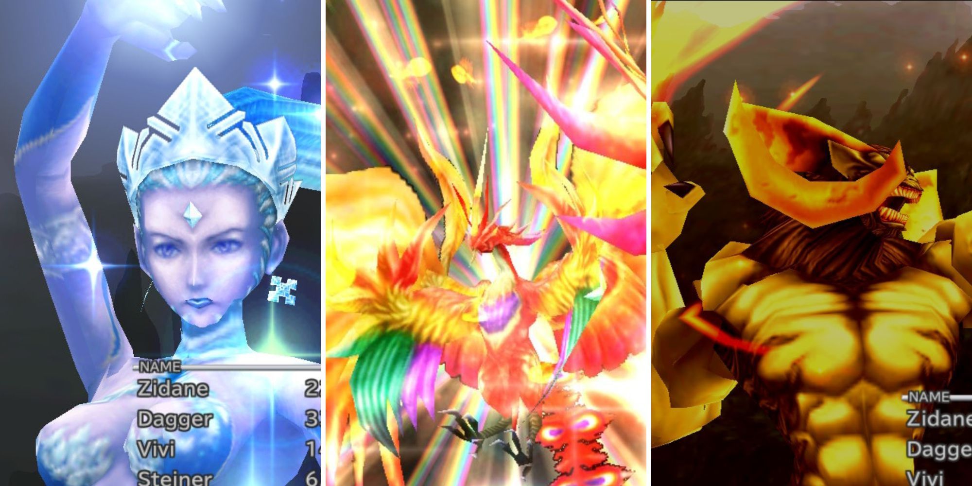 Shiva, Phoenix, Ifrit, Final Fantasy 9