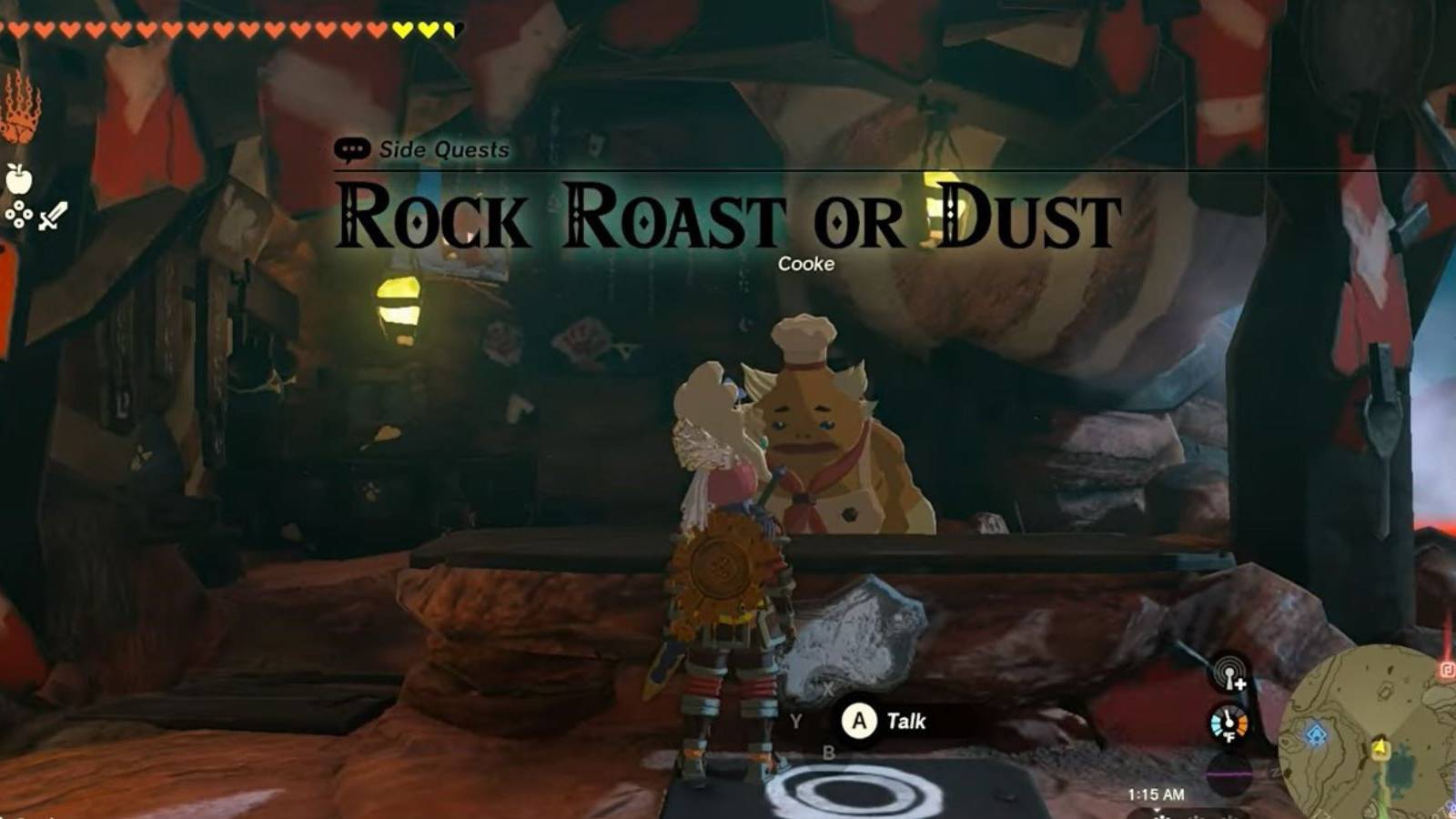 link at bedrock bistro totk