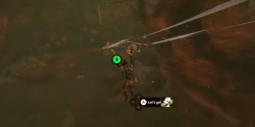 paragliding in west restaurant cave totk