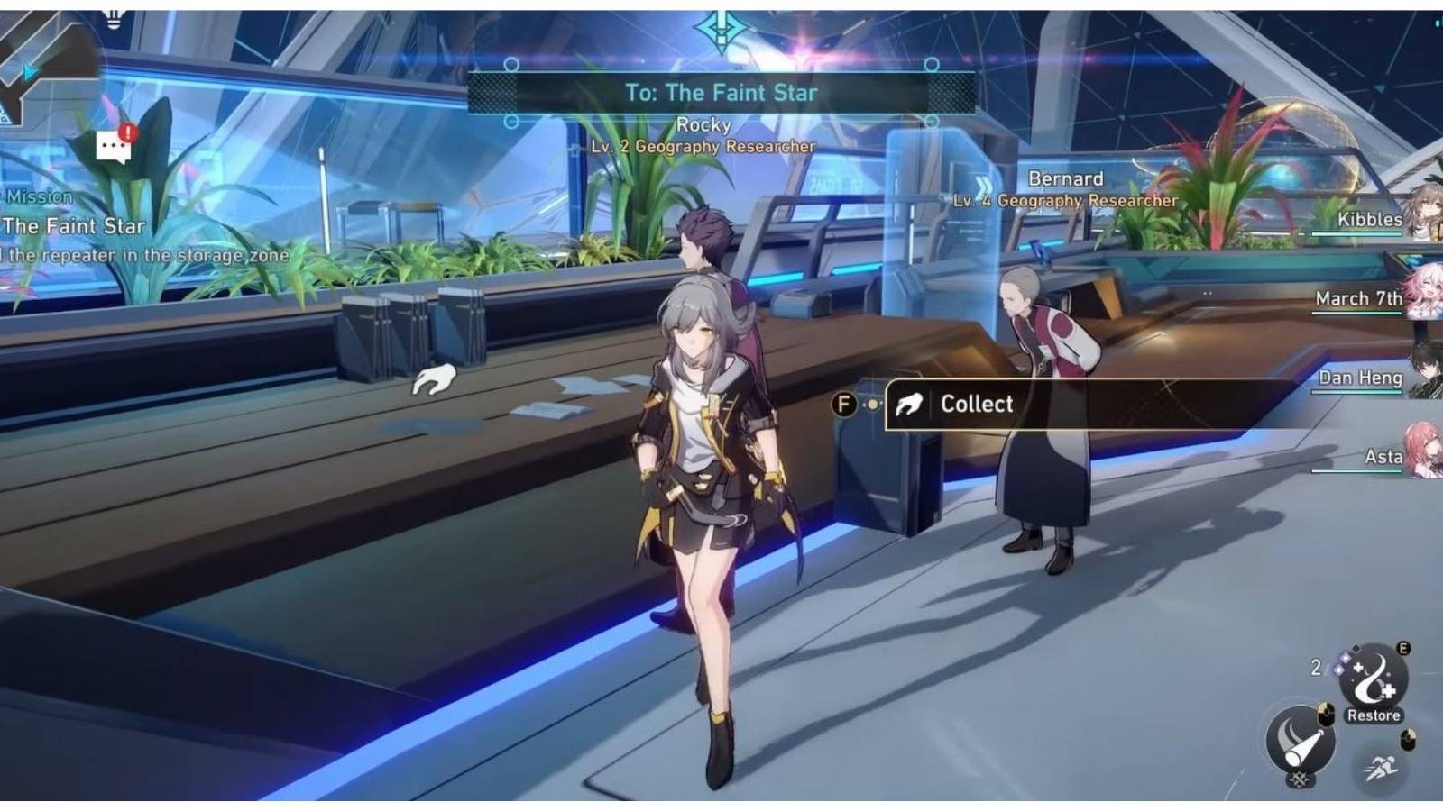 to the faint star mission honkai star rail