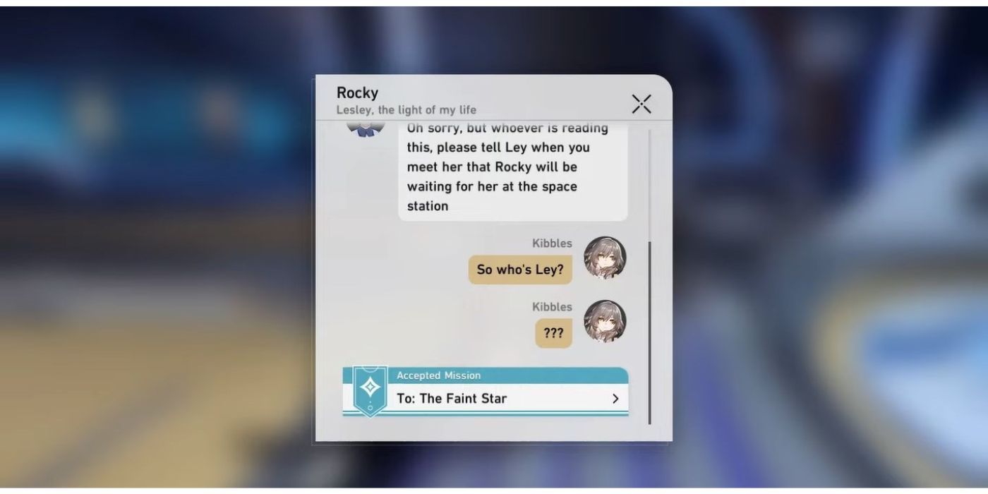 rocky's text message honkai star rail