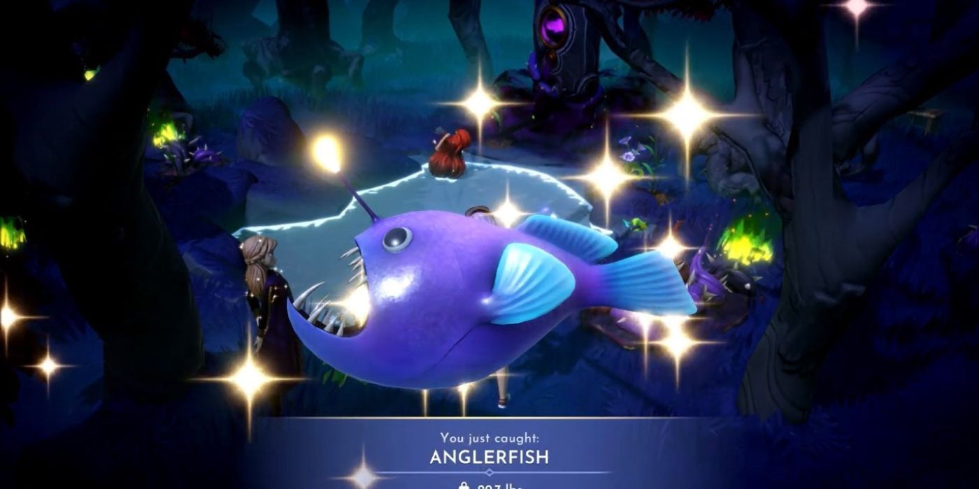 how to catch anglerfish disney dreamlight valley