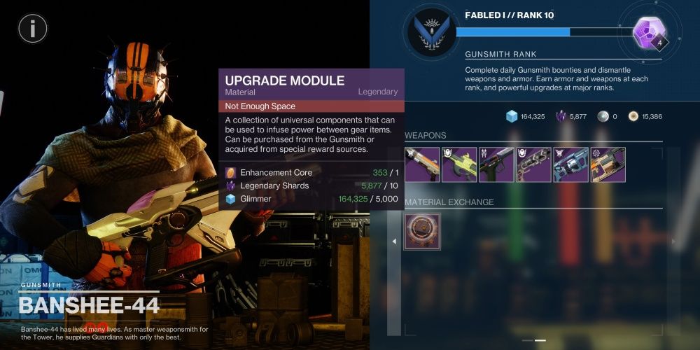Purchase an upgrade module from Banshee-44