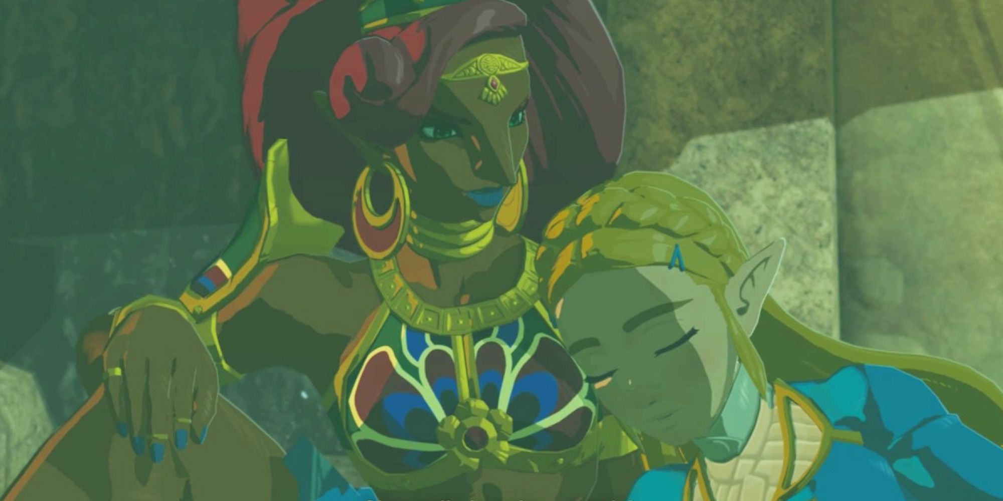 Zelda sleeps on Urbosa