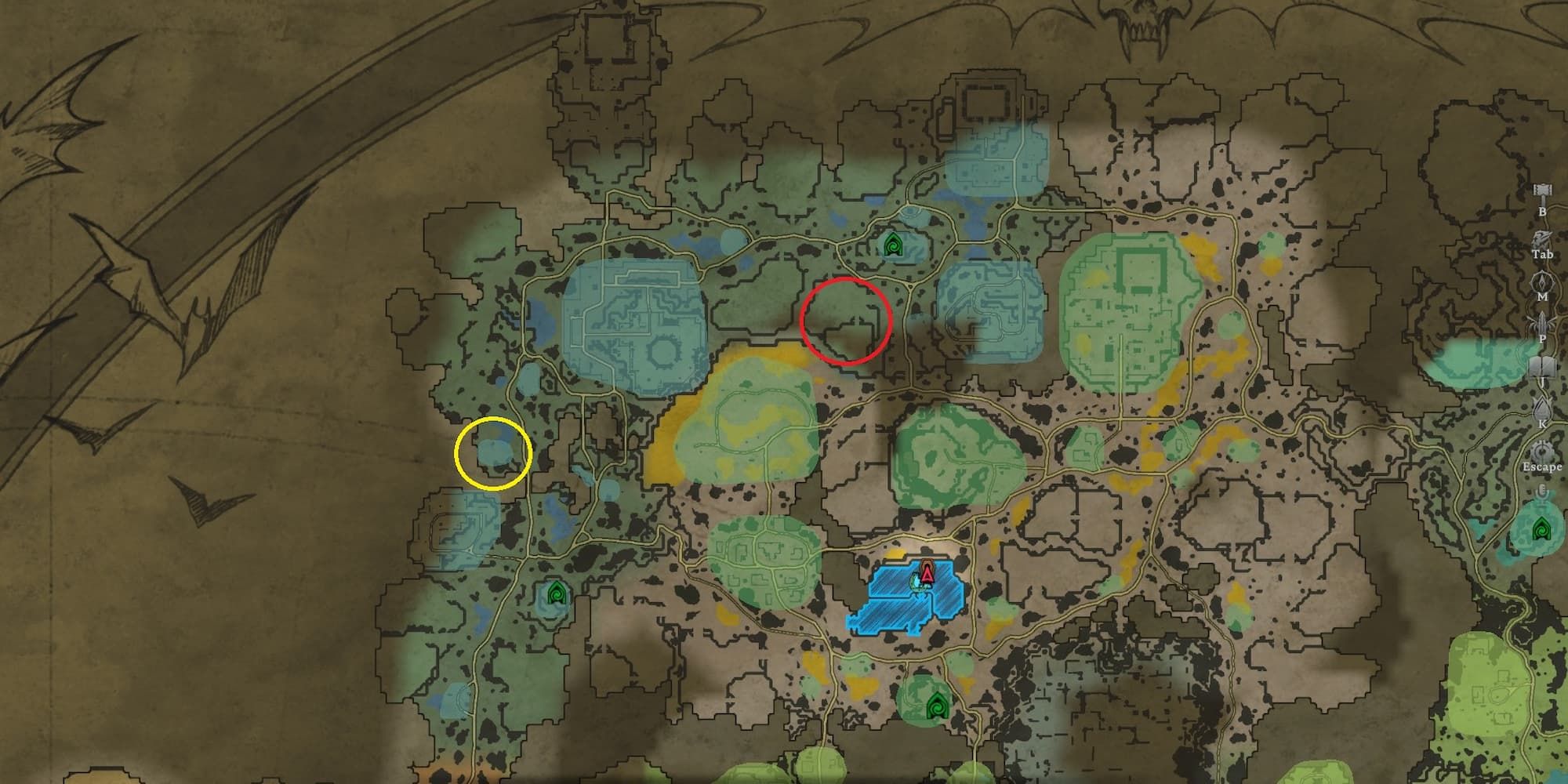Northern Gloomrot Base locations in V Rising