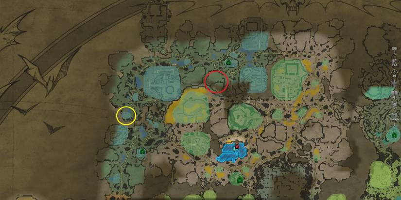 Northern Gloomrot Base locations in V Rising