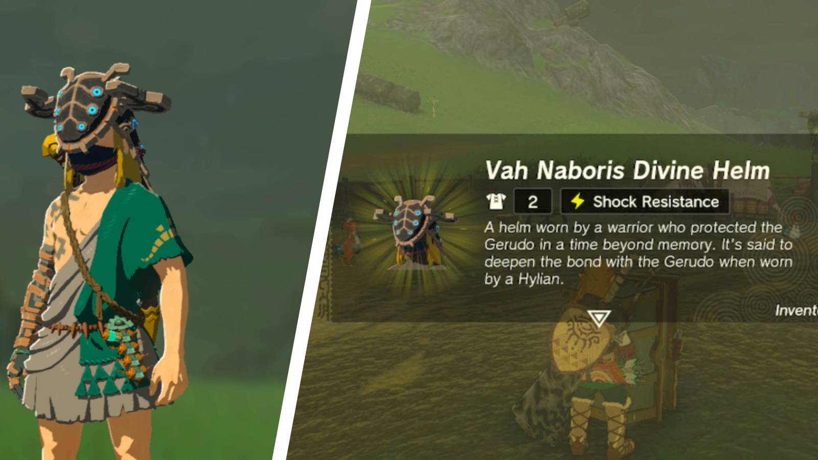zelda tears of the kingdom vah naboris divine helm 