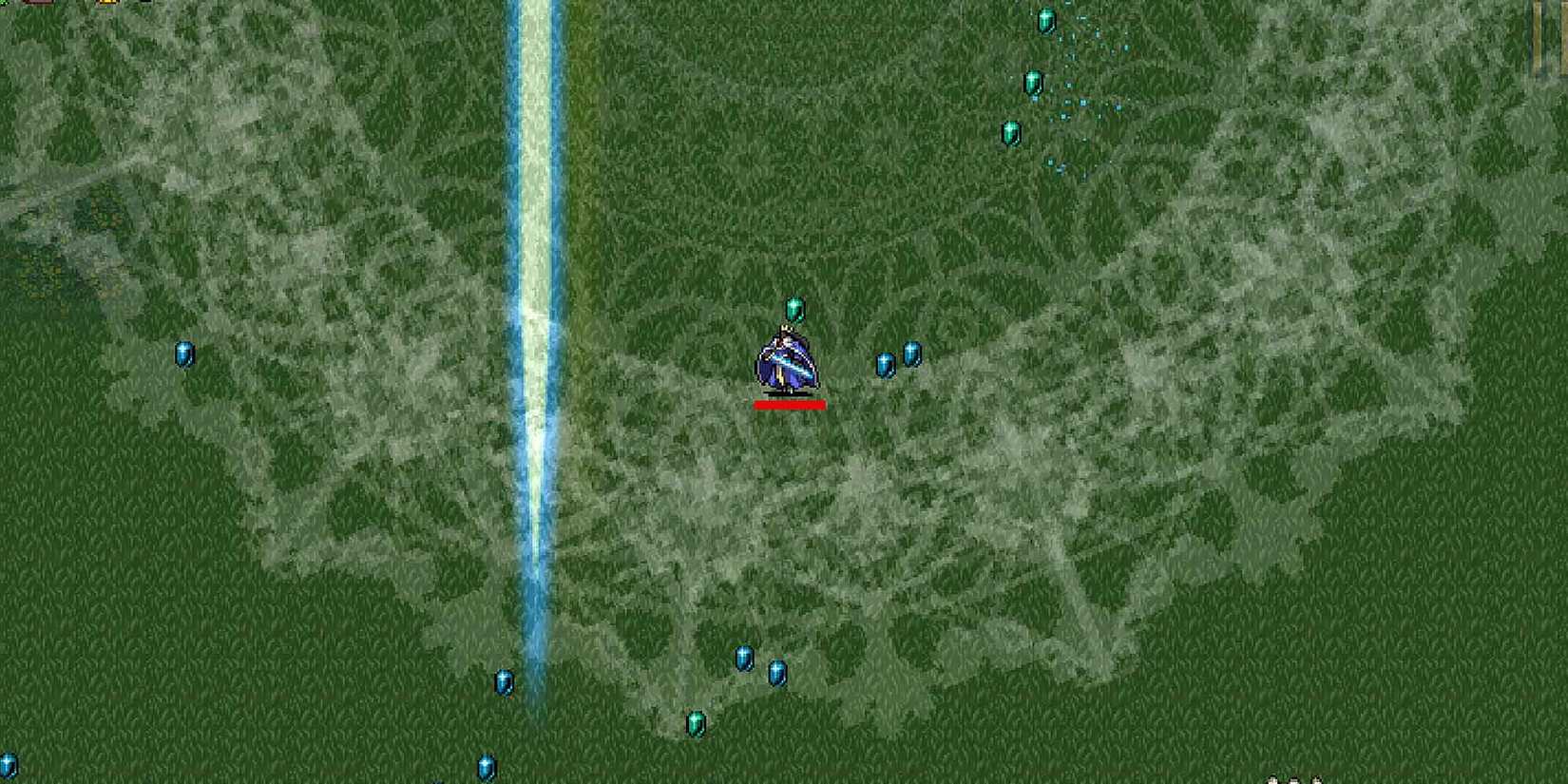 Victory Sword and Luminaire weapons in Vampire Survivors