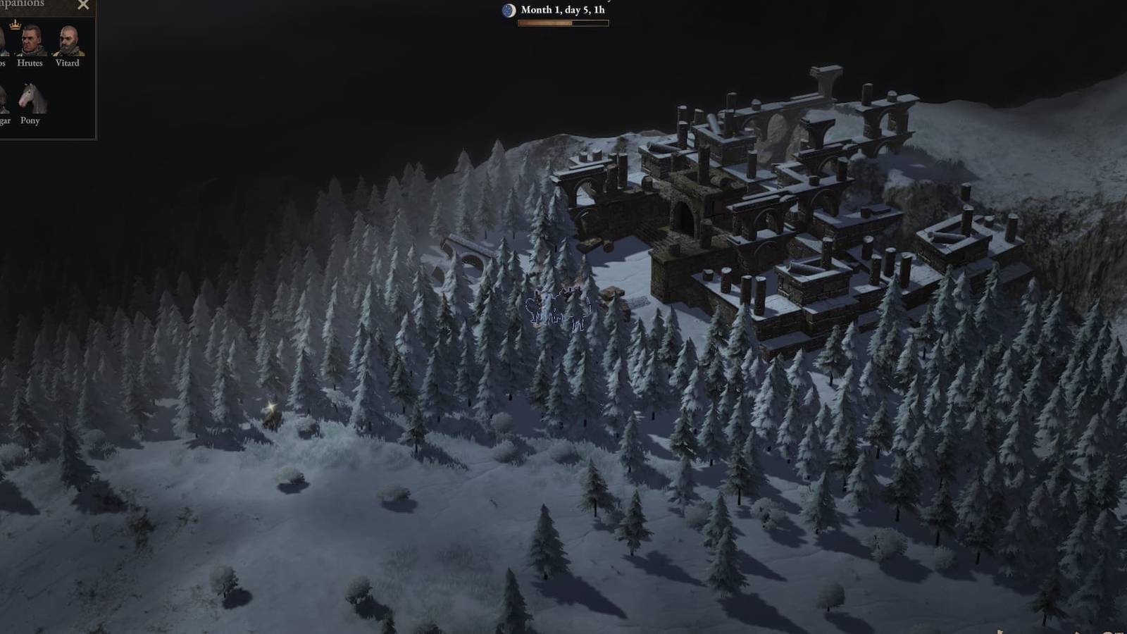 Tiltren Tomb's exterior in Wartales