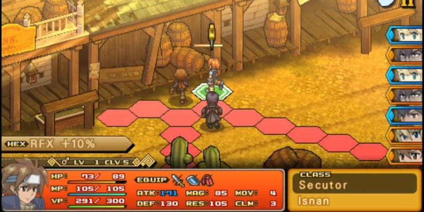 Isnan preparing to strike the protagonists