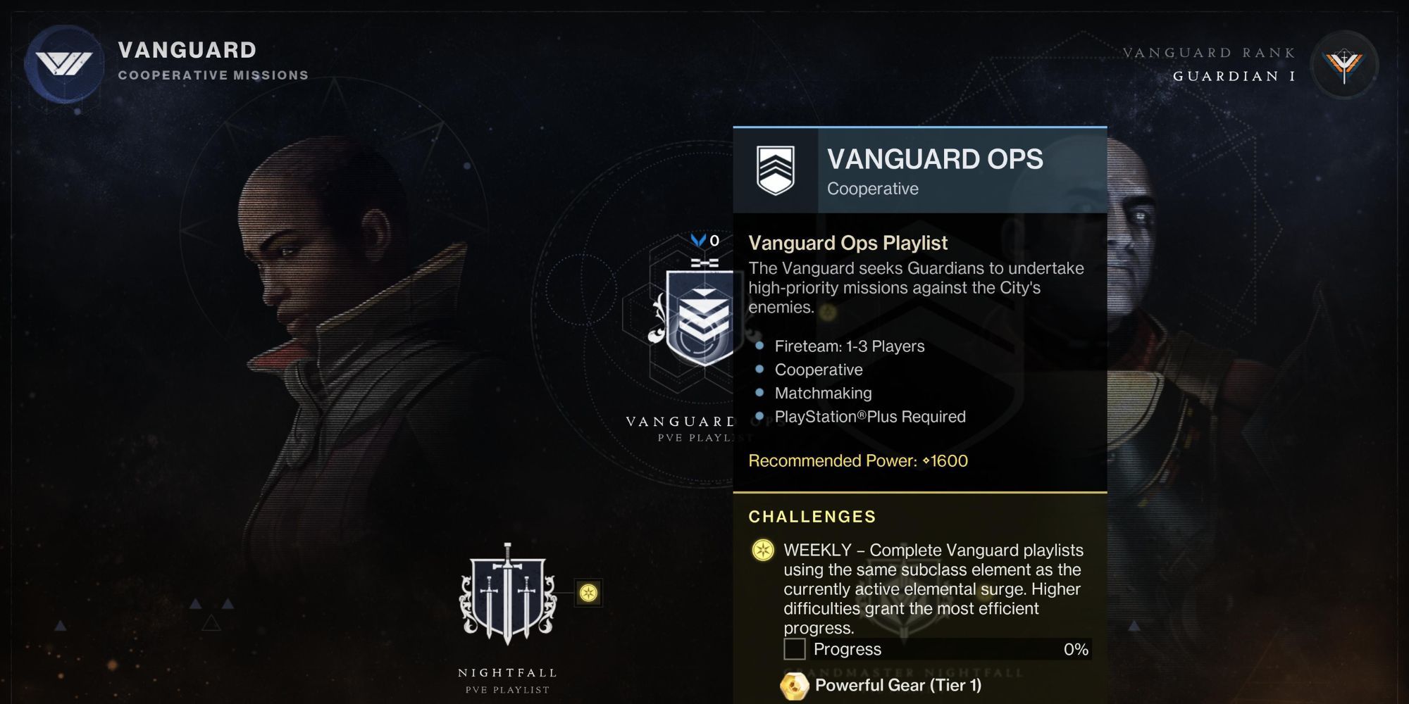 The Vanguard Weekly Challenge in Destiny 2