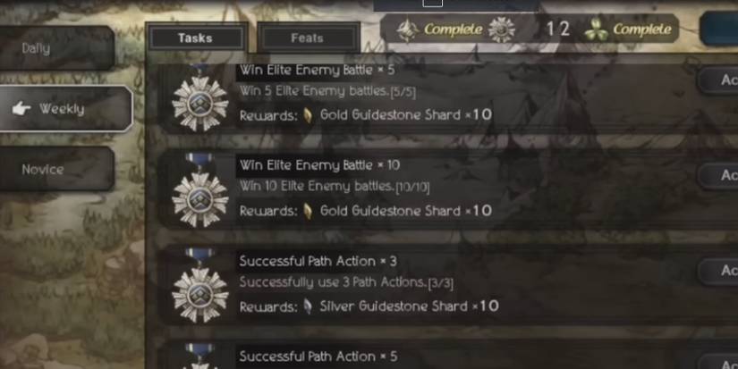 Weekly Quests in Champions of the Continent