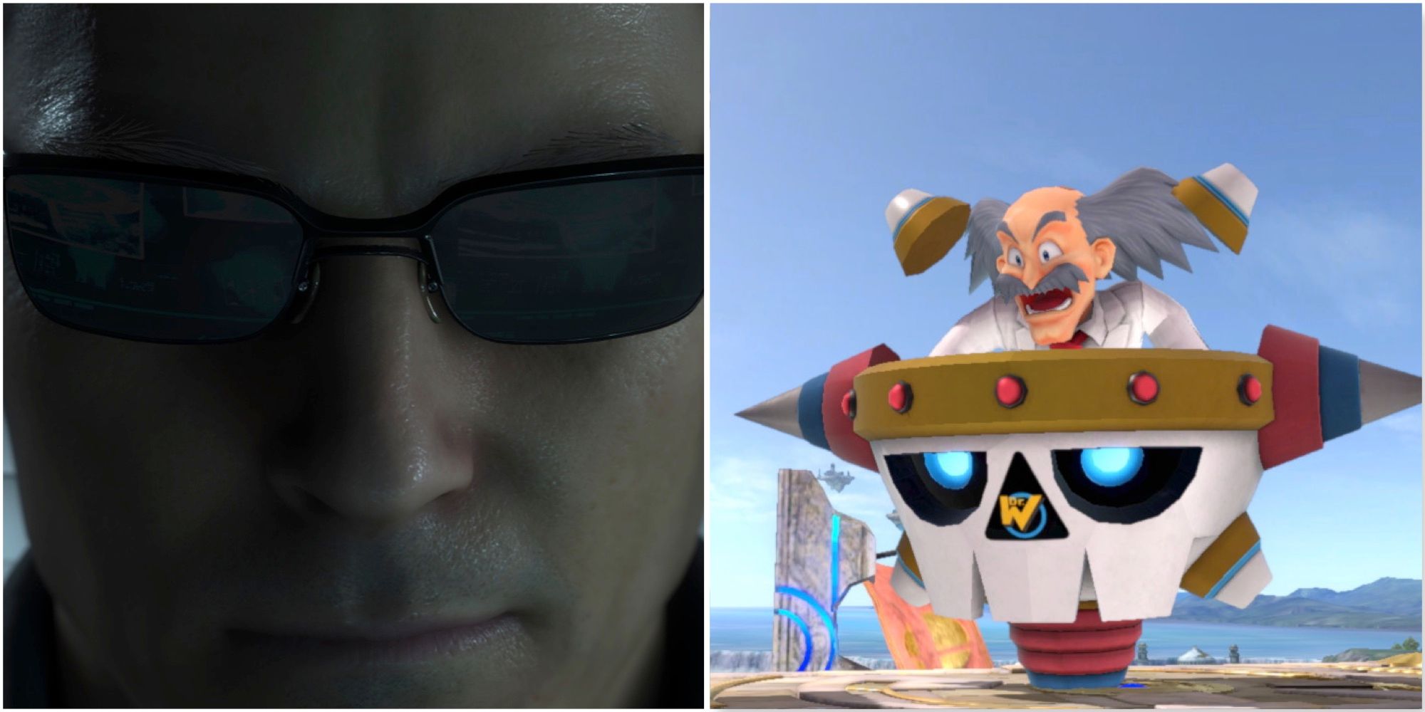 Wesker in the Resident Evil 4 remake and Dr. Wily from Mega Man