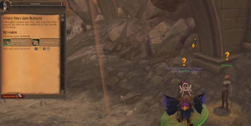 World Of Warcraft Shadowlands Completing When Only Ash Remains