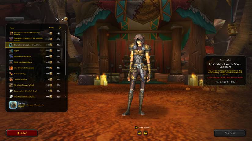 WoW Kvaldir Scout Leathers