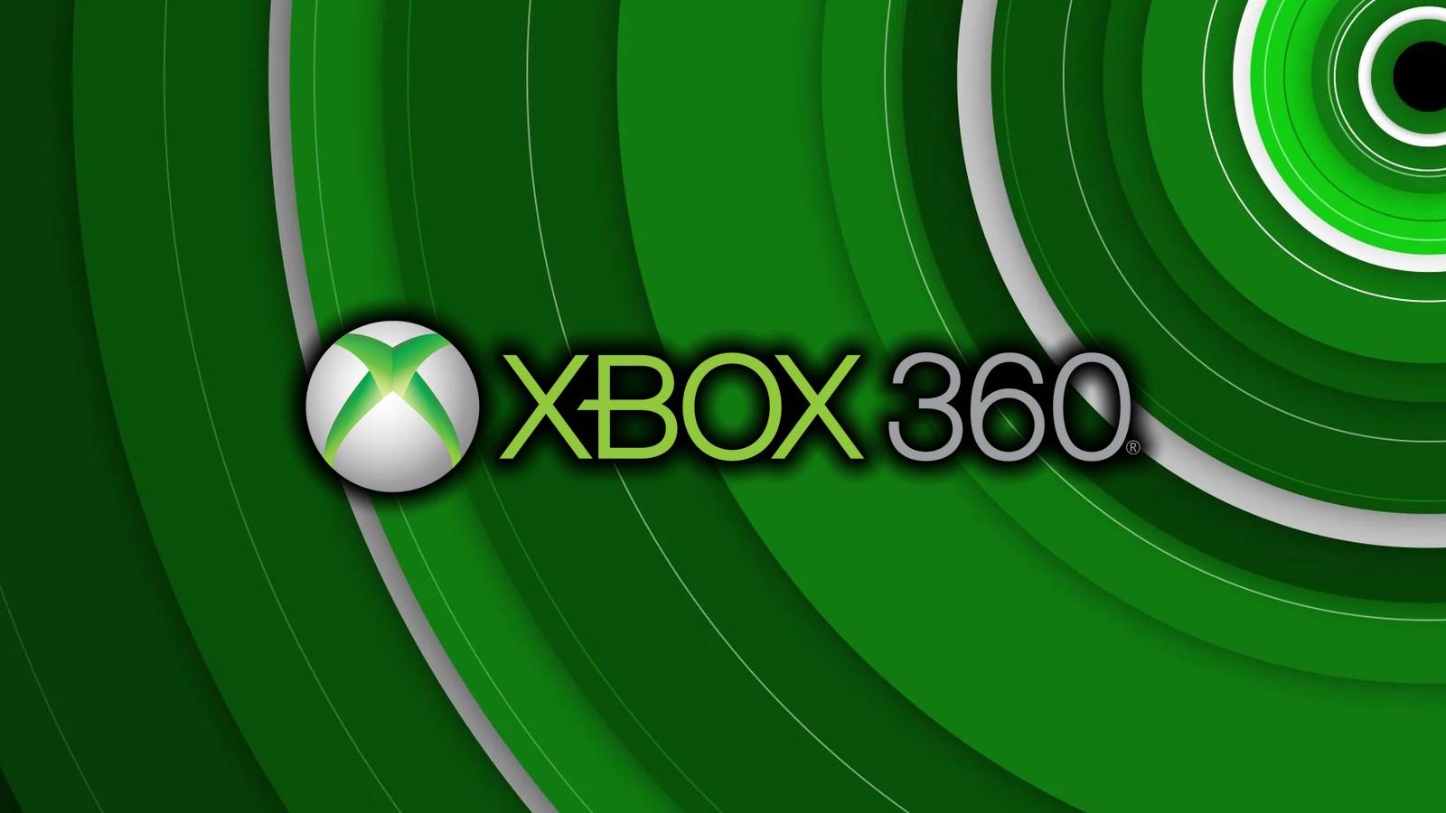 Xbox 360 logo on green background