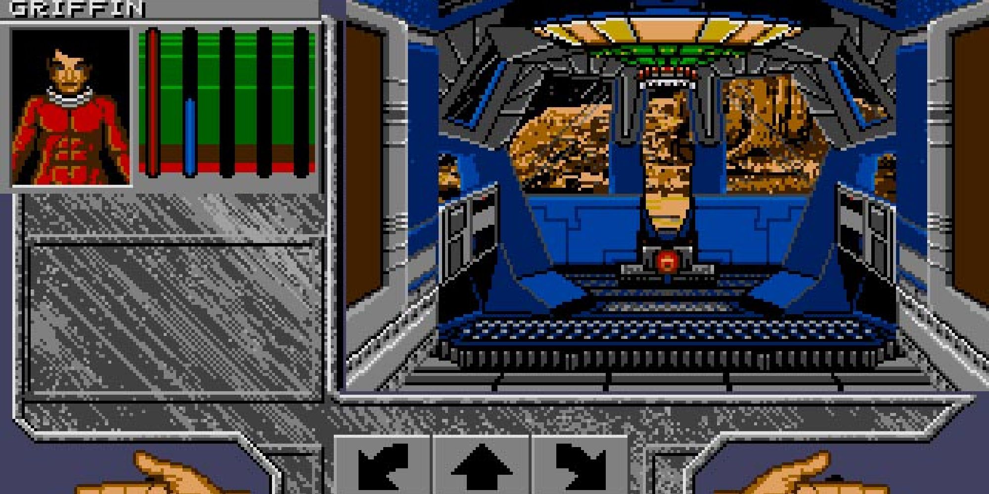 Screenshot showing the retro gameplay of Xenomorph